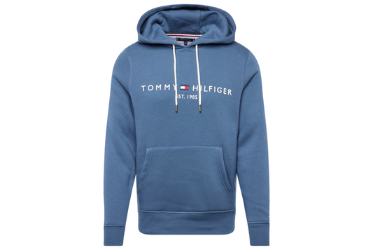 TOMMY HILFIGER - FELPA CON CAPPUCCIO E RICAMO