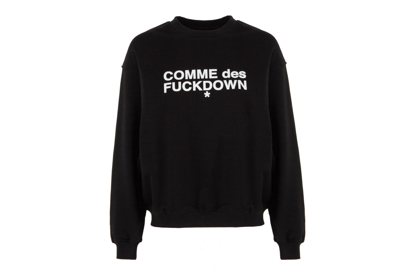 COMME des FUCKDOWN - FELPA GIROCOLLO CON STAMPA