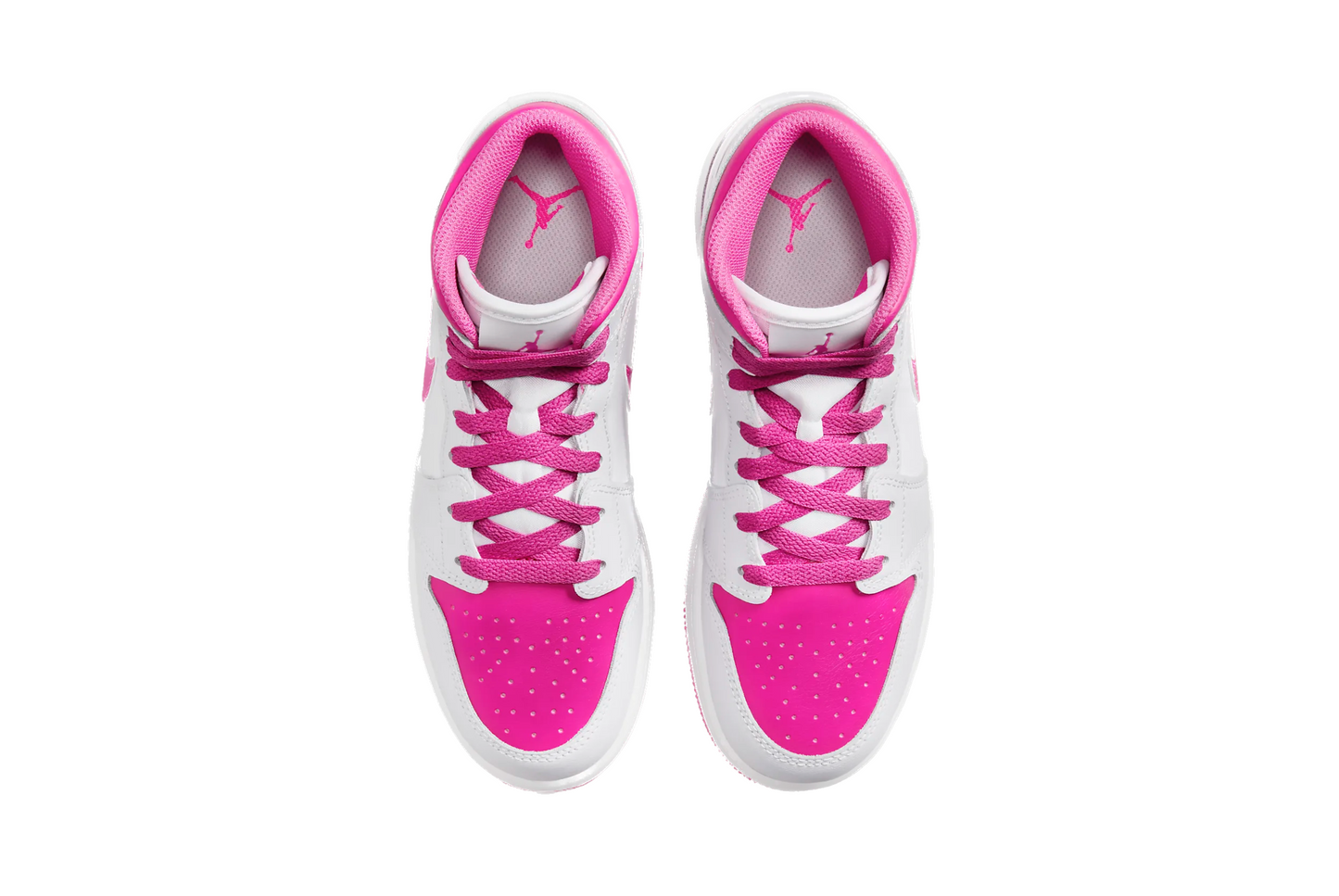 AIR JORDAN 1 MID WMNS - IRIS WHISPER/BIANCO/FIRE PINK