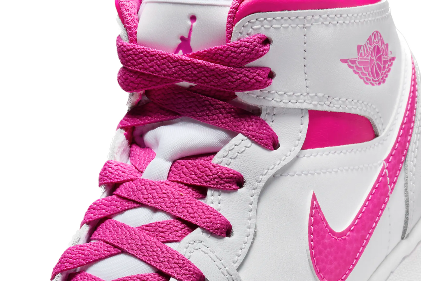 AIR JORDAN 1 MID WMNS - IRIS WHISPER/BIANCO/FIRE PINK