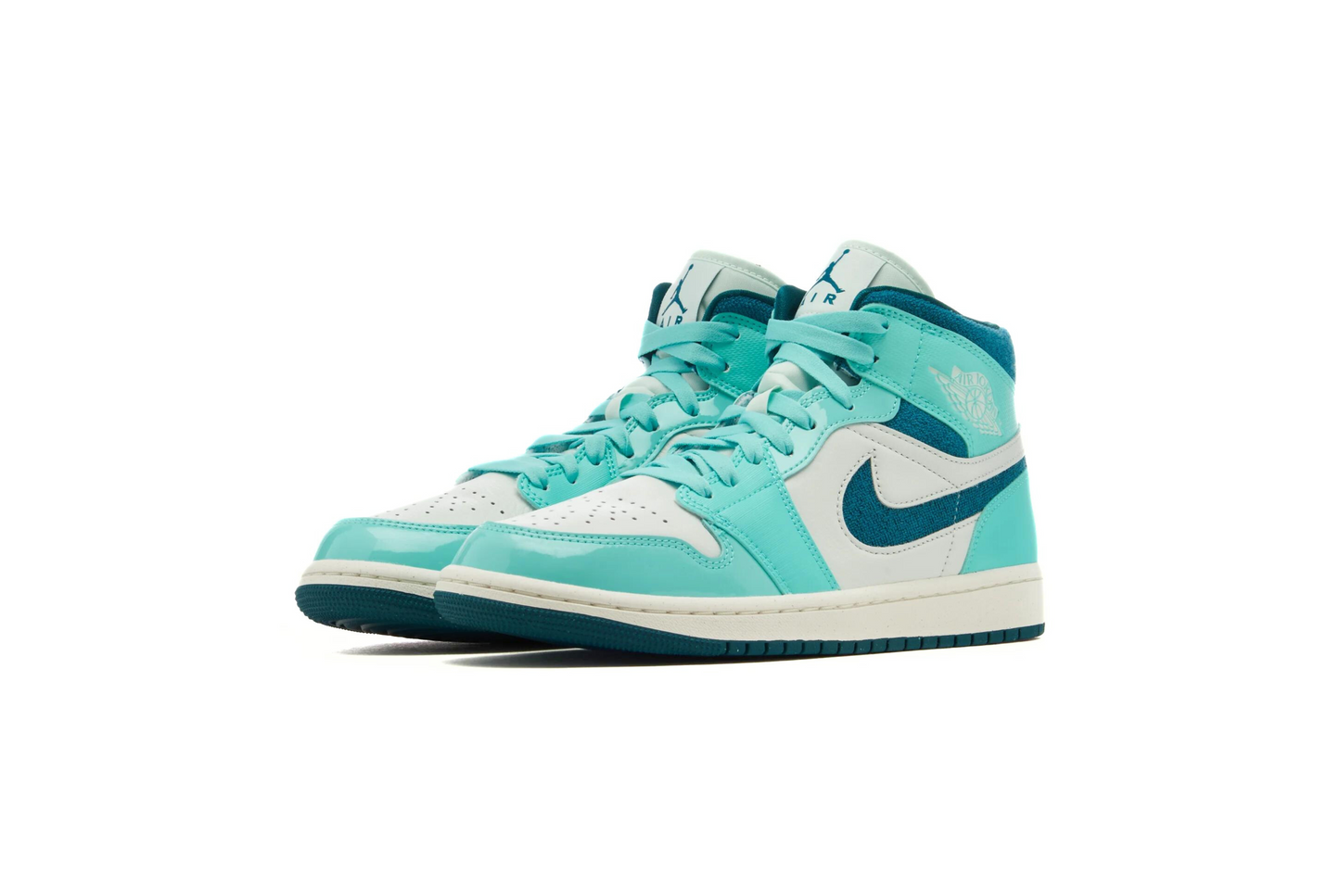 AIR JORDAN 1 MID WMNS SE - BLEACHED TURQ/SKY J TEAL-BAREL